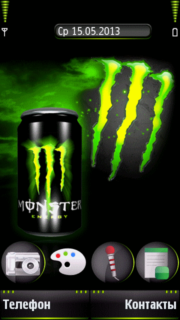Тема Monster Energy для Nokia Symbian^3