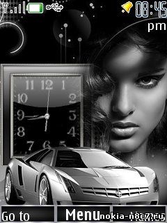 Car Girl Clock